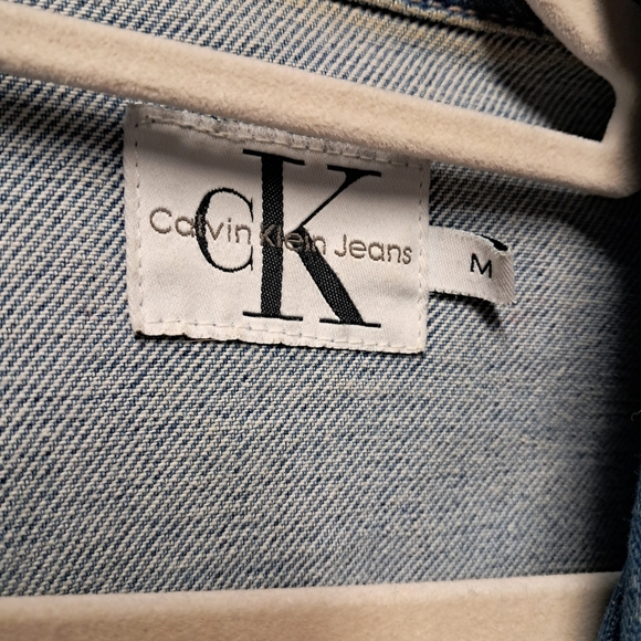 Women's Vintage Calvin Klein Denim Jacket Size M - Picture 3 of 5